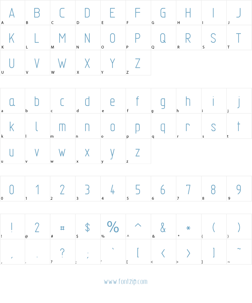 TGL 31034 Font Character